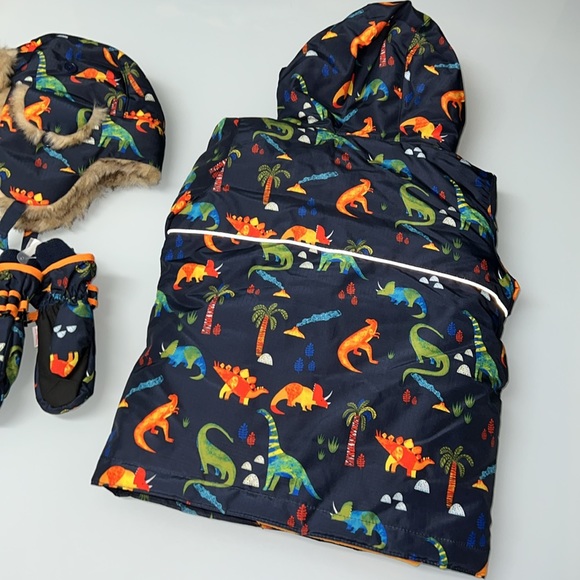 CHILDRENS PLACE 3T BOYS JACKET / GLOVES / FLEECE/ HAT SET NWT MSRP $110 - Picture 8 of 14